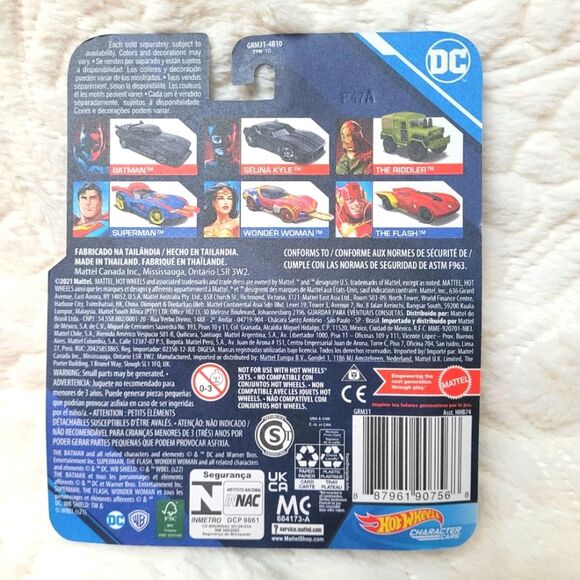 Mattel Hot Wheels The Batman Movie 3 Piece Set Batman Catwoman Riddler 2022 New - Picture 6 of 8